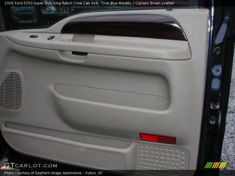 True Blue Metallic / Castano Brown Leather 2006 Ford F250 Super Duty King Ranch Crew Cab 4x4
