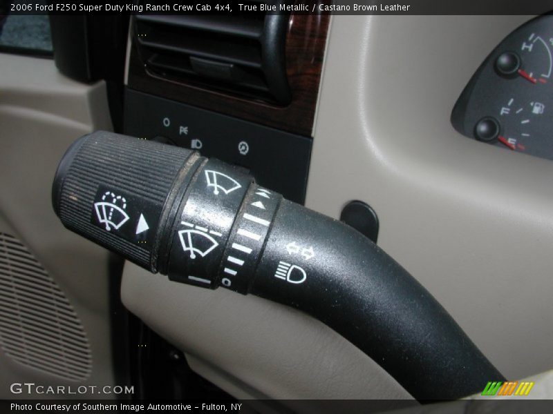 True Blue Metallic / Castano Brown Leather 2006 Ford F250 Super Duty King Ranch Crew Cab 4x4