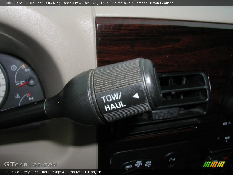 True Blue Metallic / Castano Brown Leather 2006 Ford F250 Super Duty King Ranch Crew Cab 4x4