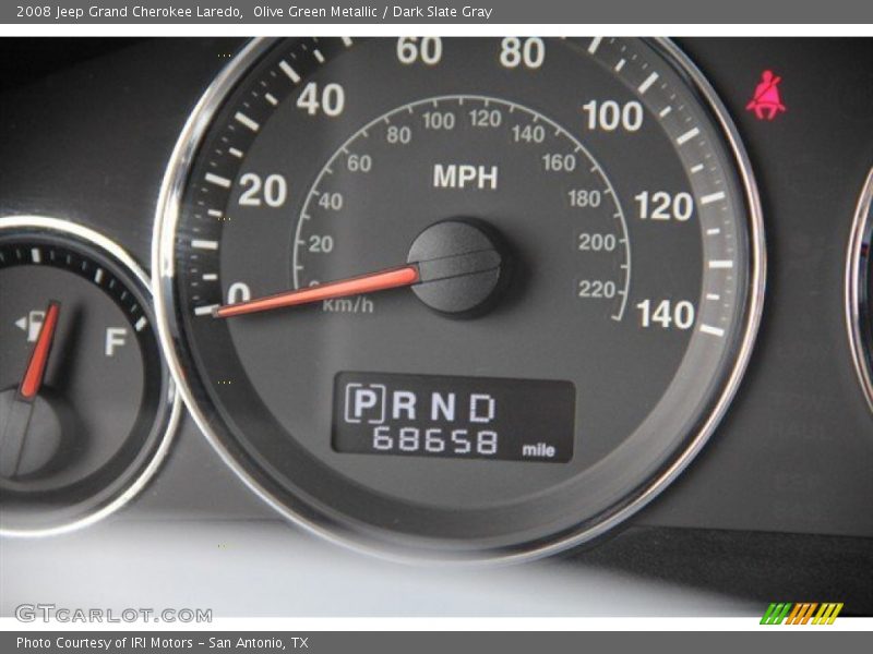 Olive Green Metallic / Dark Slate Gray 2008 Jeep Grand Cherokee Laredo