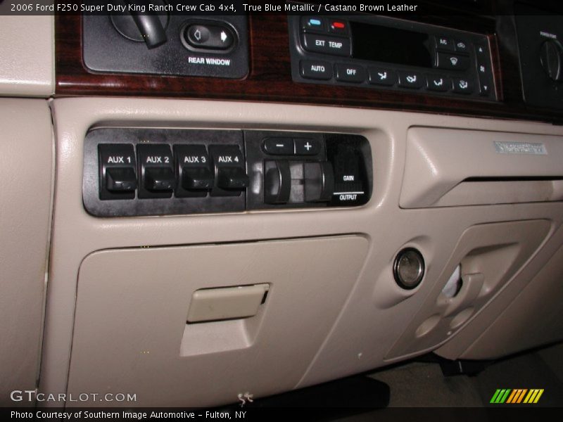 True Blue Metallic / Castano Brown Leather 2006 Ford F250 Super Duty King Ranch Crew Cab 4x4