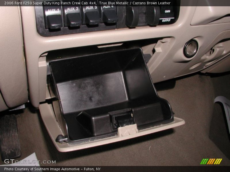 True Blue Metallic / Castano Brown Leather 2006 Ford F250 Super Duty King Ranch Crew Cab 4x4