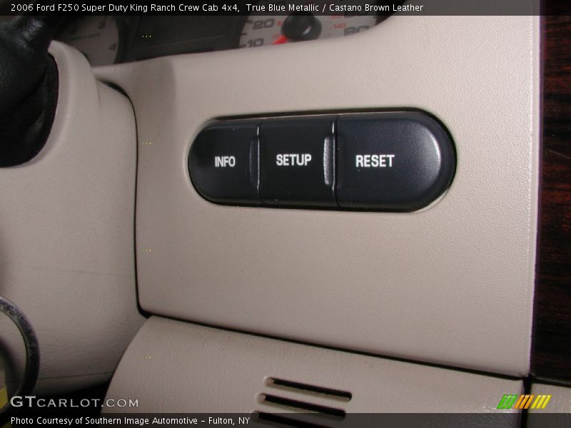 True Blue Metallic / Castano Brown Leather 2006 Ford F250 Super Duty King Ranch Crew Cab 4x4