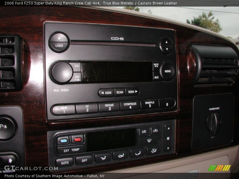 True Blue Metallic / Castano Brown Leather 2006 Ford F250 Super Duty King Ranch Crew Cab 4x4
