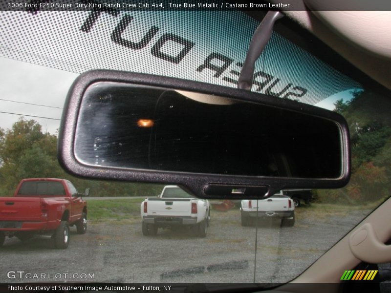 True Blue Metallic / Castano Brown Leather 2006 Ford F250 Super Duty King Ranch Crew Cab 4x4