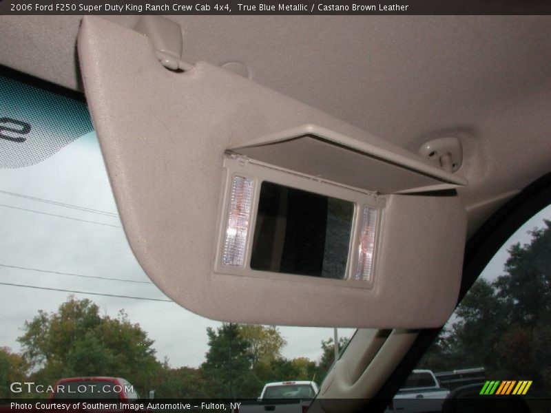 True Blue Metallic / Castano Brown Leather 2006 Ford F250 Super Duty King Ranch Crew Cab 4x4