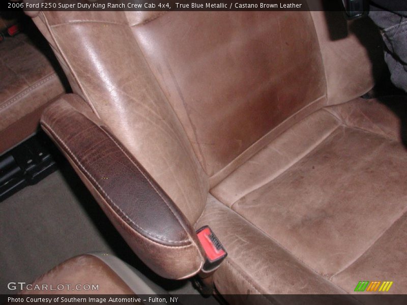 True Blue Metallic / Castano Brown Leather 2006 Ford F250 Super Duty King Ranch Crew Cab 4x4
