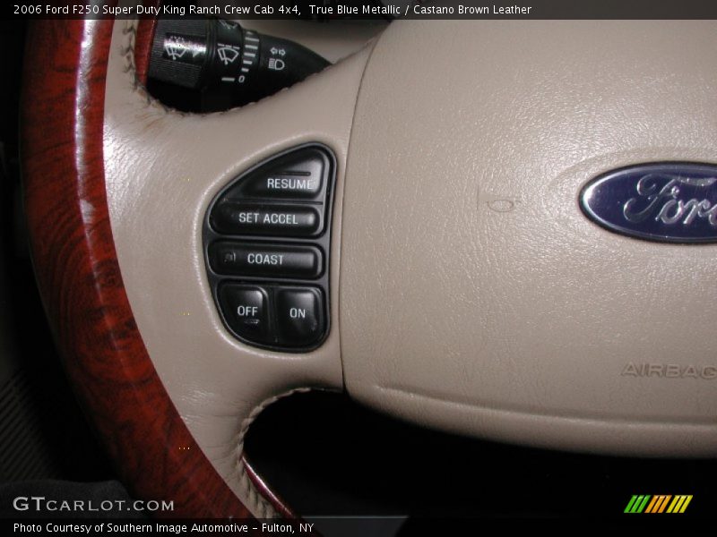 True Blue Metallic / Castano Brown Leather 2006 Ford F250 Super Duty King Ranch Crew Cab 4x4