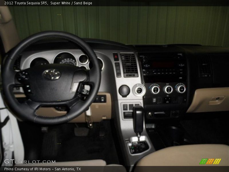 Super White / Sand Beige 2012 Toyota Sequoia SR5