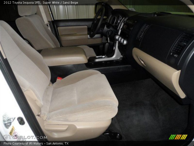 Super White / Sand Beige 2012 Toyota Sequoia SR5