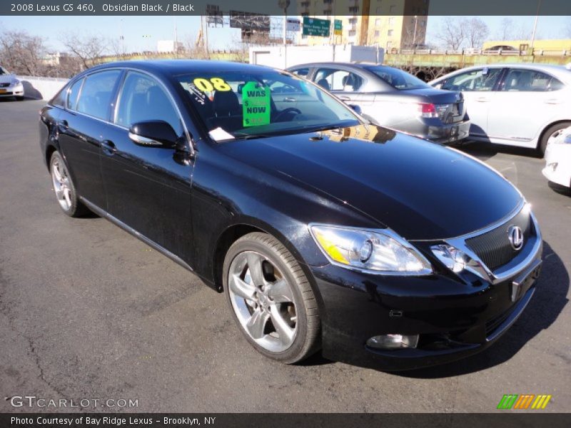 Obsidian Black / Black 2008 Lexus GS 460