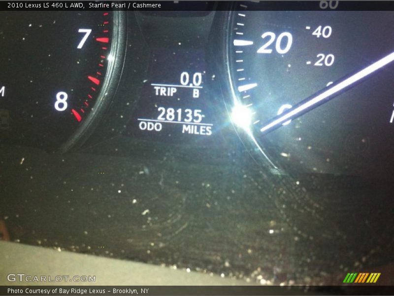Starfire Pearl / Cashmere 2010 Lexus LS 460 L AWD