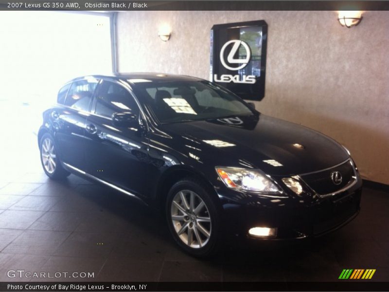 Obsidian Black / Black 2007 Lexus GS 350 AWD