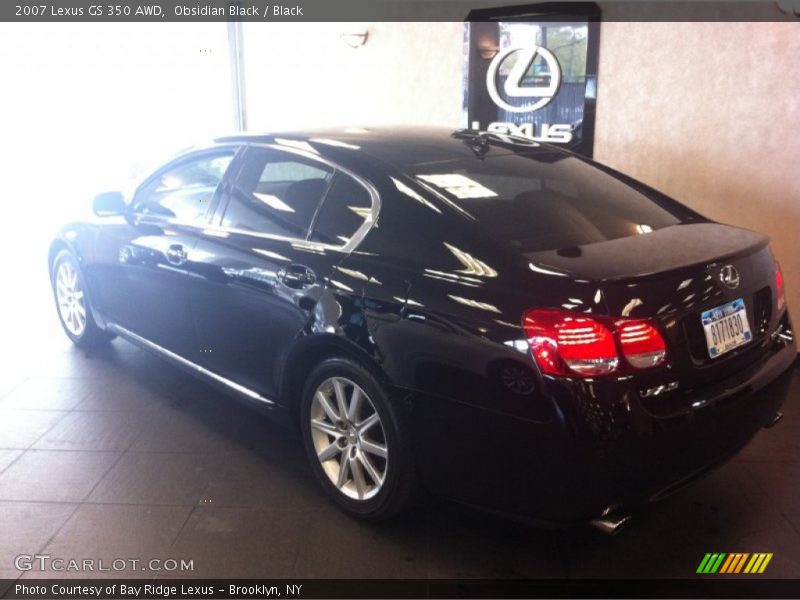 Obsidian Black / Black 2007 Lexus GS 350 AWD