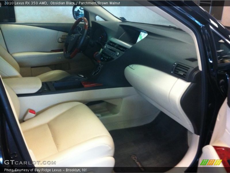 Obsidian Black / Parchment/Brown Walnut 2010 Lexus RX 350 AWD