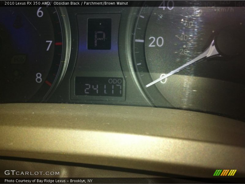 Obsidian Black / Parchment/Brown Walnut 2010 Lexus RX 350 AWD