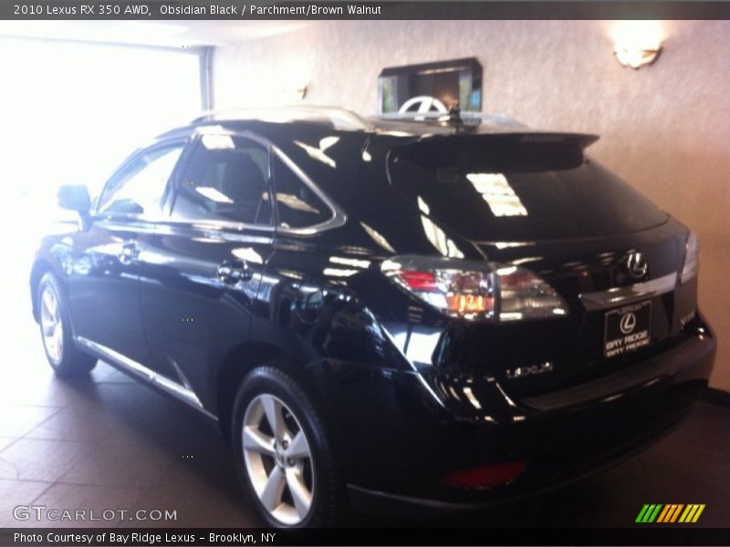 Obsidian Black / Parchment/Brown Walnut 2010 Lexus RX 350 AWD