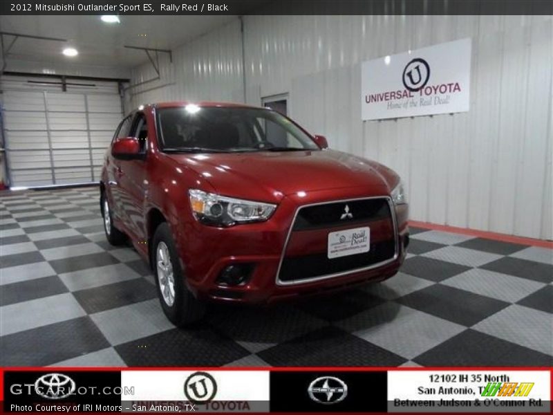 Rally Red / Black 2012 Mitsubishi Outlander Sport ES