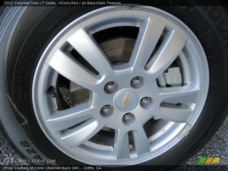 Victory Red / Jet Black/Dark Titanium 2013 Chevrolet Sonic LT Sedan