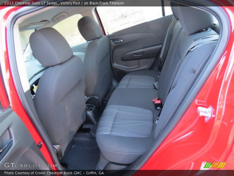 Victory Red / Jet Black/Dark Titanium 2013 Chevrolet Sonic LT Sedan