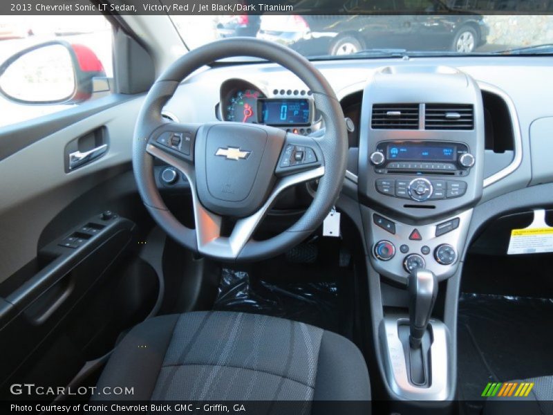 Victory Red / Jet Black/Dark Titanium 2013 Chevrolet Sonic LT Sedan