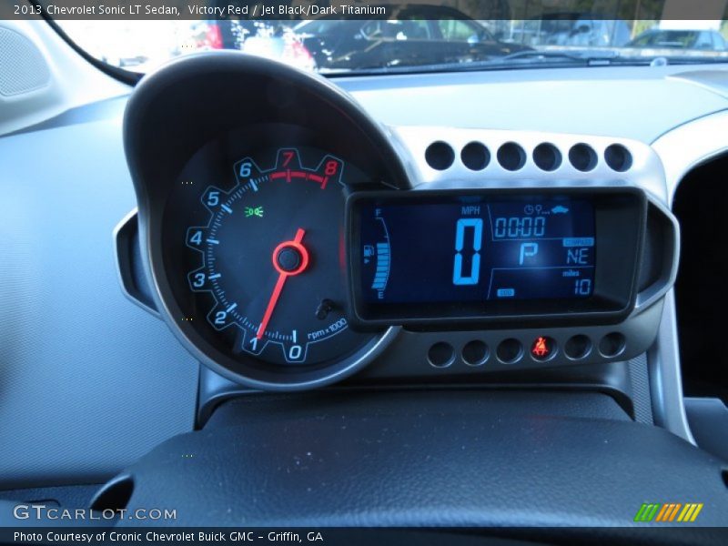 Victory Red / Jet Black/Dark Titanium 2013 Chevrolet Sonic LT Sedan