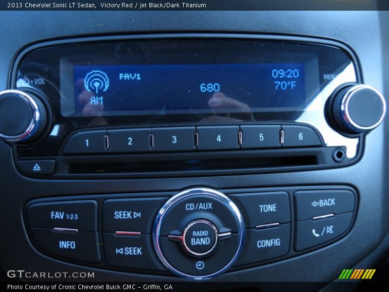 Victory Red / Jet Black/Dark Titanium 2013 Chevrolet Sonic LT Sedan