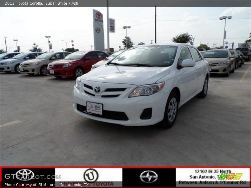 Super White / Ash 2012 Toyota Corolla