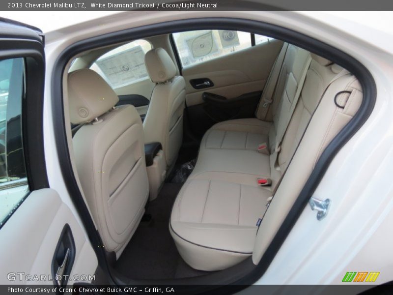 Rear Seat of 2013 Malibu LTZ