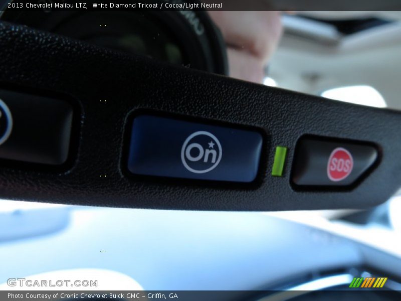 White Diamond Tricoat / Cocoa/Light Neutral 2013 Chevrolet Malibu LTZ