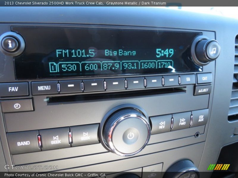 Graystone Metallic / Dark Titanium 2013 Chevrolet Silverado 2500HD Work Truck Crew Cab