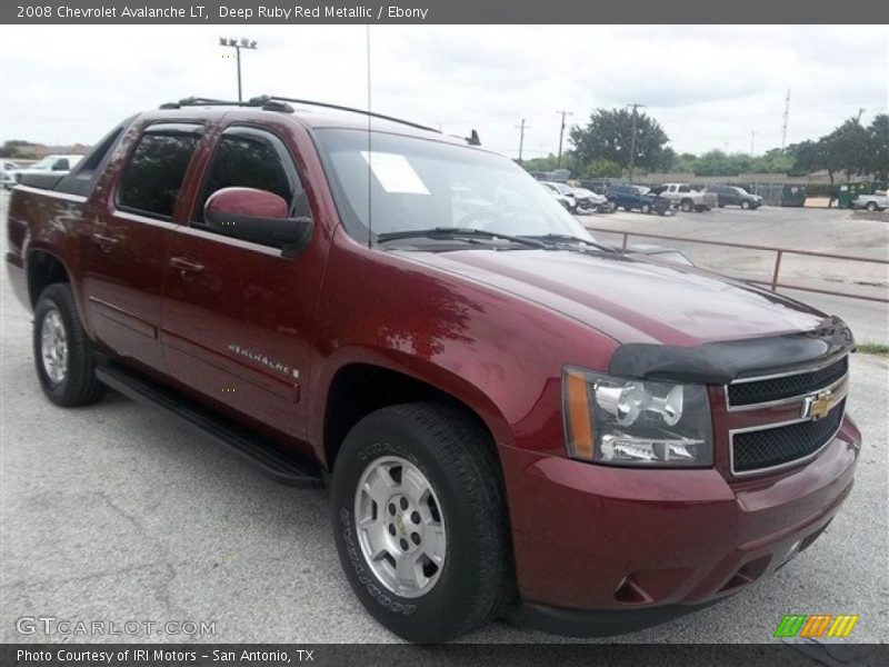 Deep Ruby Red Metallic / Ebony 2008 Chevrolet Avalanche LT