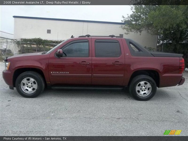 Deep Ruby Red Metallic / Ebony 2008 Chevrolet Avalanche LT