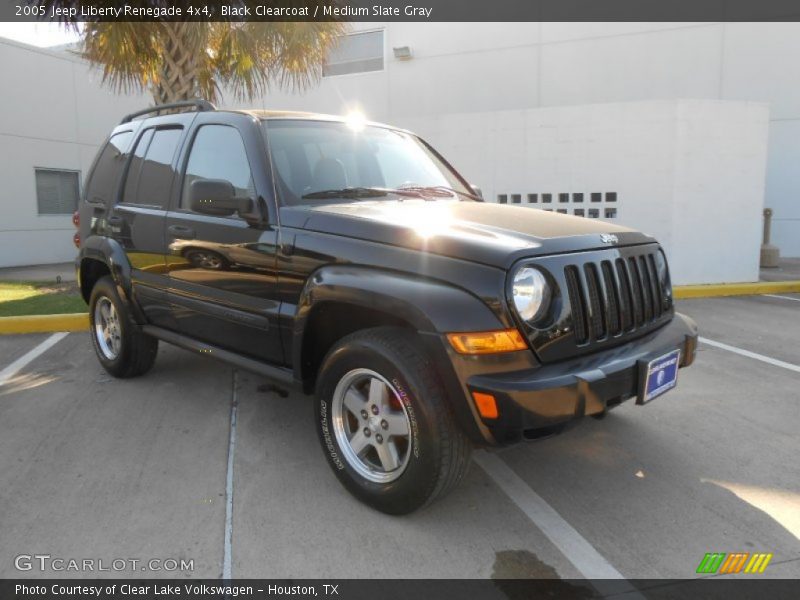 Black Clearcoat / Medium Slate Gray 2005 Jeep Liberty Renegade 4x4