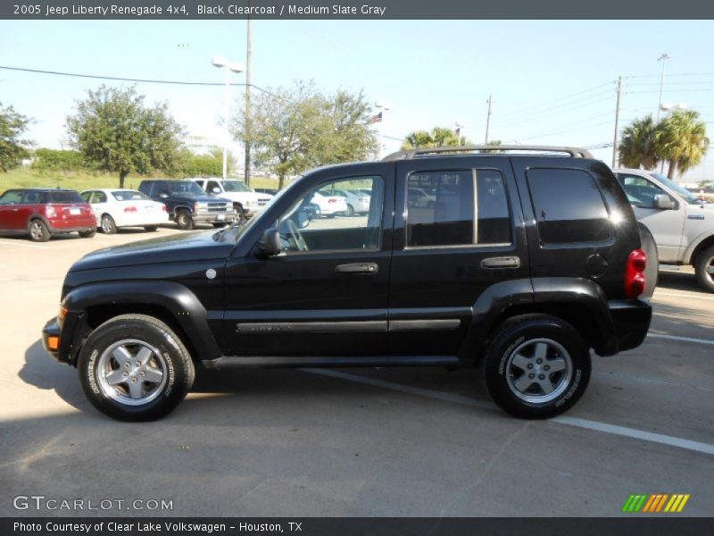 Black Clearcoat / Medium Slate Gray 2005 Jeep Liberty Renegade 4x4