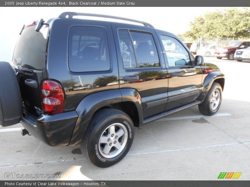 Black Clearcoat / Medium Slate Gray 2005 Jeep Liberty Renegade 4x4