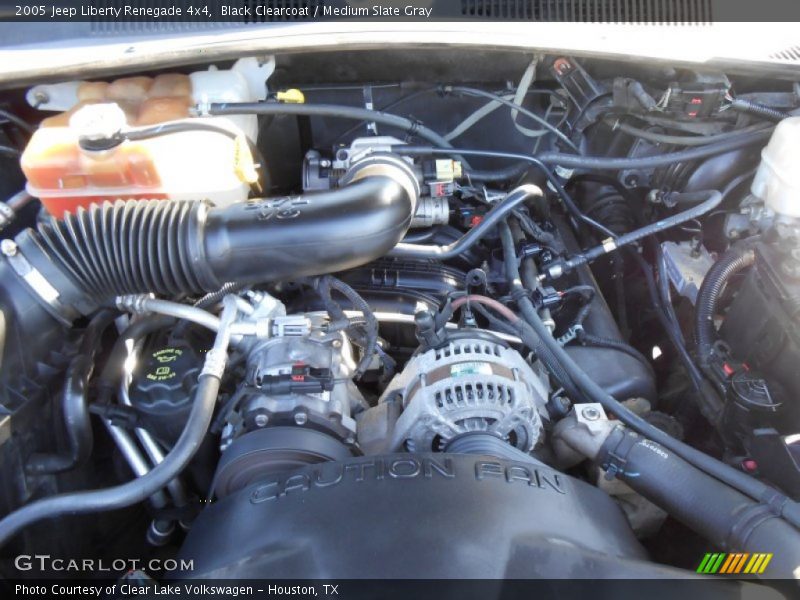 Black Clearcoat / Medium Slate Gray 2005 Jeep Liberty Renegade 4x4