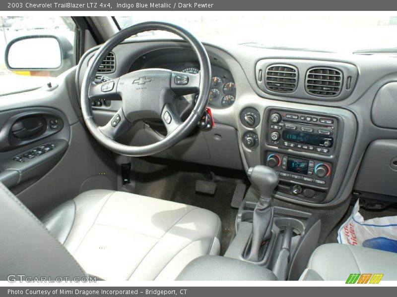 Indigo Blue Metallic / Dark Pewter 2003 Chevrolet TrailBlazer LTZ 4x4