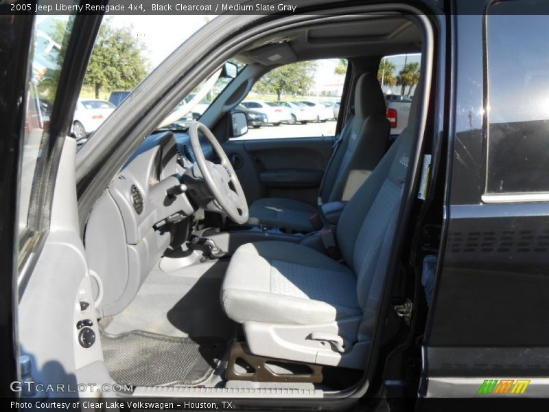 Black Clearcoat / Medium Slate Gray 2005 Jeep Liberty Renegade 4x4
