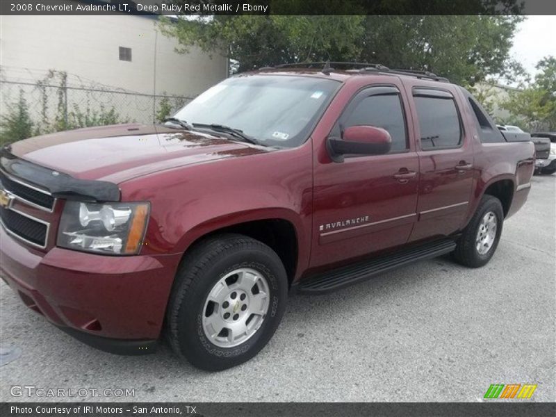 Deep Ruby Red Metallic / Ebony 2008 Chevrolet Avalanche LT
