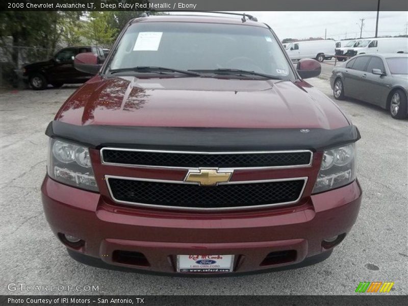 Deep Ruby Red Metallic / Ebony 2008 Chevrolet Avalanche LT