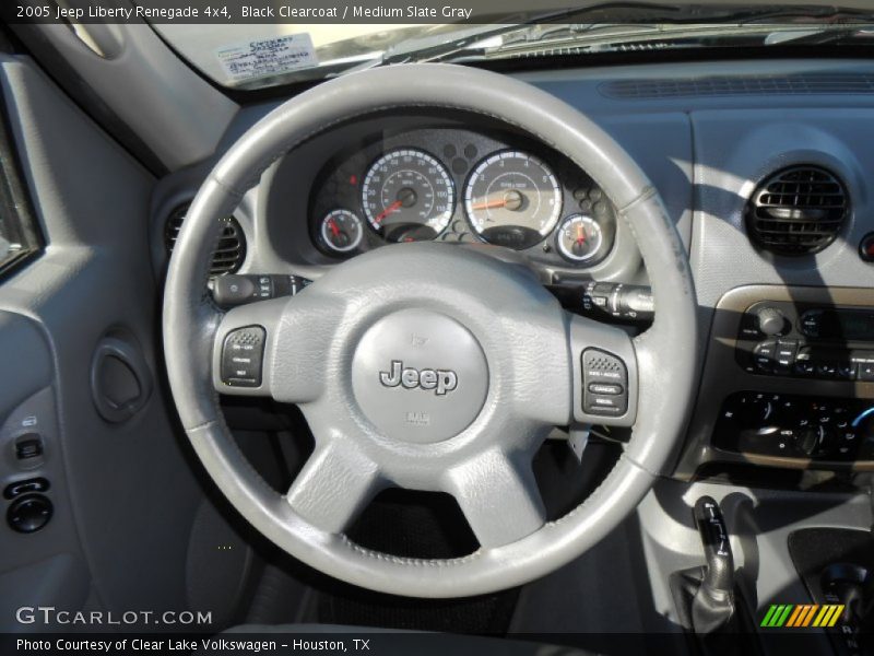 Black Clearcoat / Medium Slate Gray 2005 Jeep Liberty Renegade 4x4