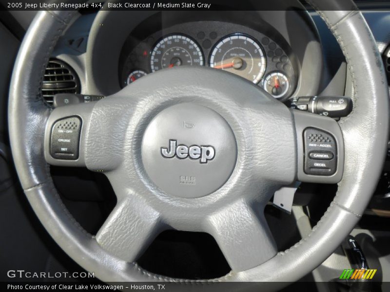 Black Clearcoat / Medium Slate Gray 2005 Jeep Liberty Renegade 4x4