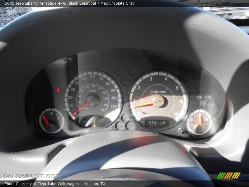 Black Clearcoat / Medium Slate Gray 2005 Jeep Liberty Renegade 4x4