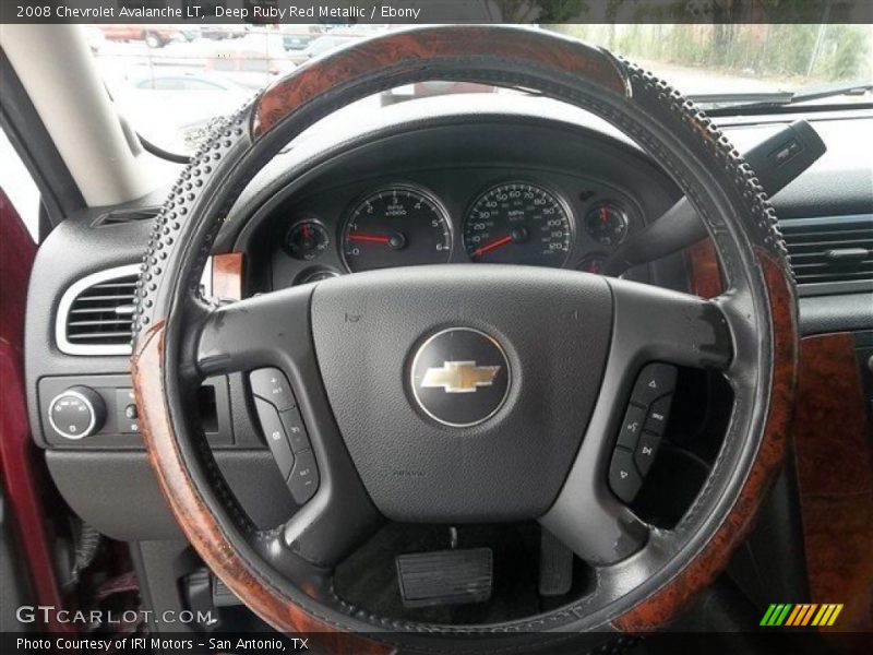 Deep Ruby Red Metallic / Ebony 2008 Chevrolet Avalanche LT