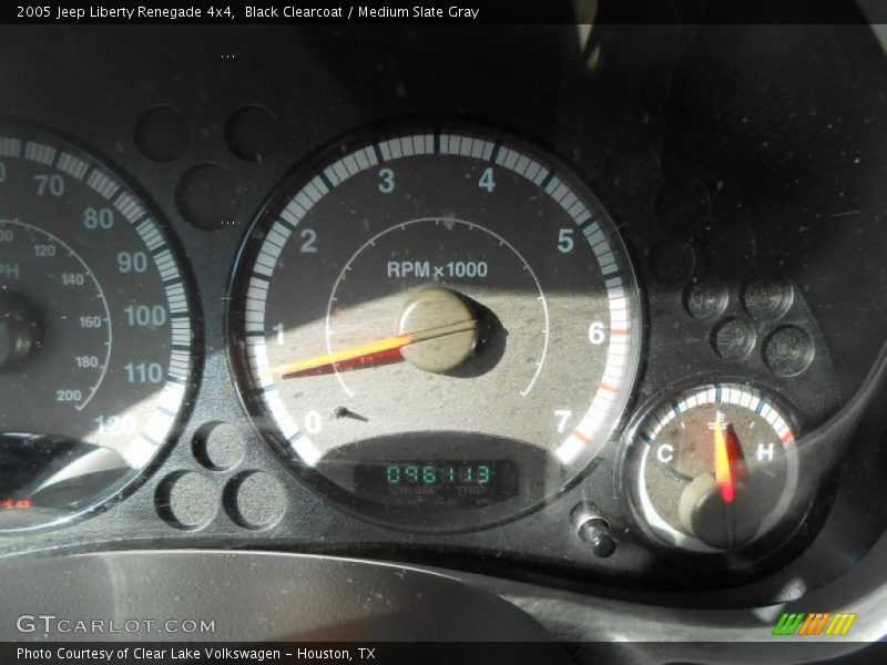 Black Clearcoat / Medium Slate Gray 2005 Jeep Liberty Renegade 4x4