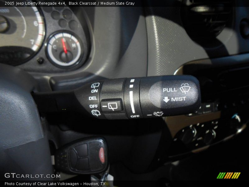Black Clearcoat / Medium Slate Gray 2005 Jeep Liberty Renegade 4x4