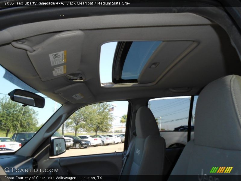 Black Clearcoat / Medium Slate Gray 2005 Jeep Liberty Renegade 4x4