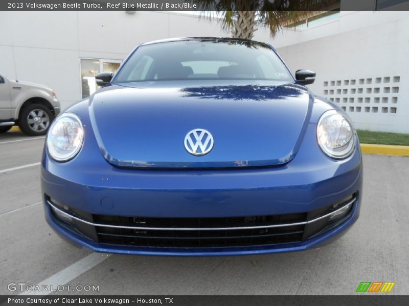 Reef Blue Metallic / Black/Blue 2013 Volkswagen Beetle Turbo