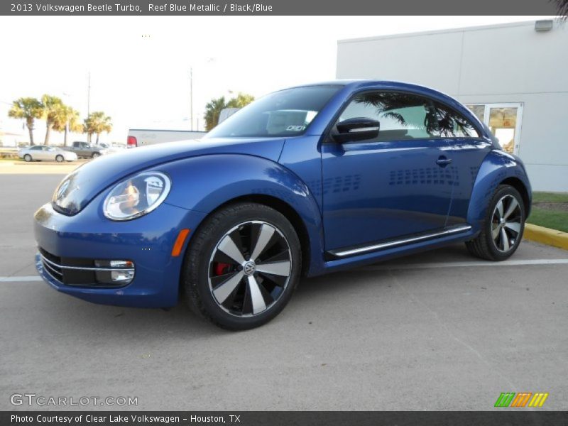 Reef Blue Metallic / Black/Blue 2013 Volkswagen Beetle Turbo